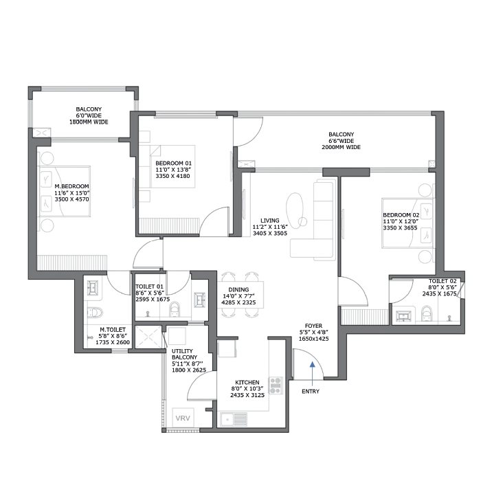 DLF Arbour Senior Living Sector 63 Gurgaon Floor Plan